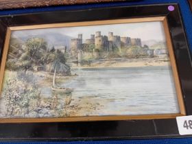 A NETHERWOOD RCA PRINT OF CONWY CASTLE