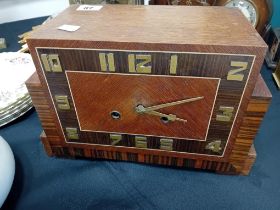 1930S ART DECO STYLEIZED GERMAN CLOCK