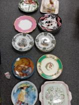 QUANTITY OF COLLECTORS PLATES, VICTORIAN PLATES ETC APPROX 25 ITEMS