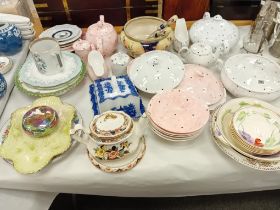 VICTORIAN SALAD BOWL & SERVER