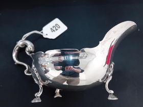STERLING SILVER GEORGIAN STYLE SAUCEBOAT