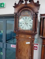 VICTORIAN OAK LONG CASE CLOCK