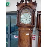 VICTORIAN OAK LONG CASE CLOCK