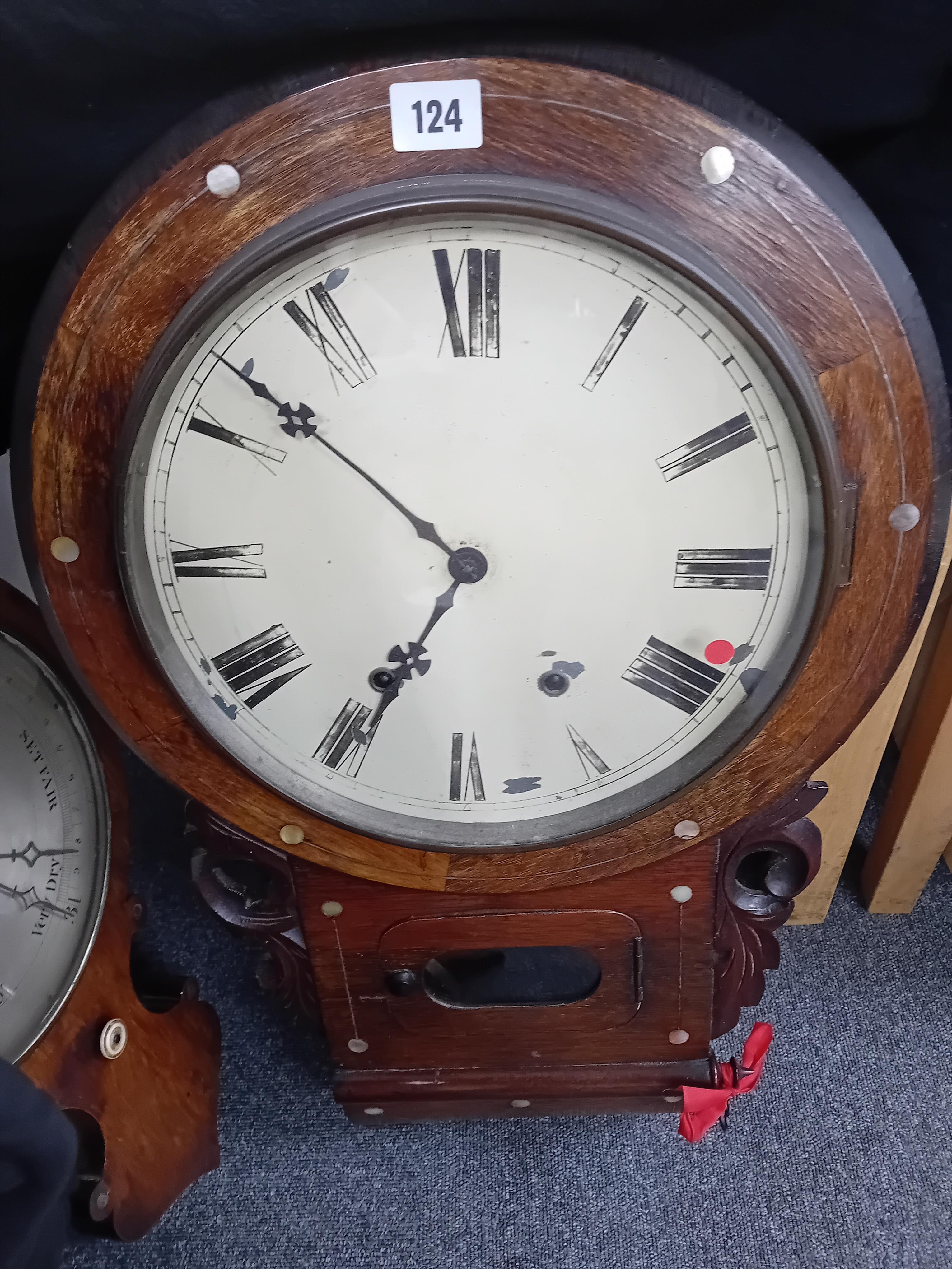 LATE 19TH CENTURY WALL CLOCK