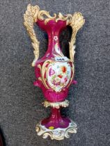 VICTORIAN HANDPAINTED VASE