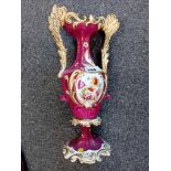 VICTORIAN HANDPAINTED VASE