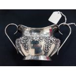 EMBOSSED SILVER SUGAR BASIN