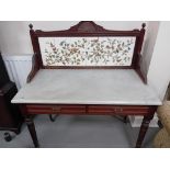 VICTORIAN AESTHETIC MARBLE TOP WASHSTAND