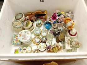 COLLECTION OF REPRO ENAMEL SNUFF BOXES