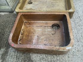 BROWN GLAZED SINK