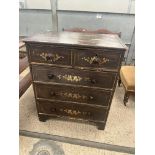 PINE PAINTED CHEST OF DRAWERS