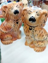 PAIR OF STAFFORDSHIRE DOGS