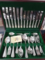 CANTEEN OF SILVER PLATE CUTLERY