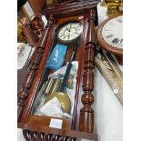 LARGE VICTORIAN MAHOGANY CASE CLOCK