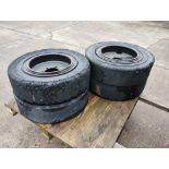 4 SKID STEER WHEELS