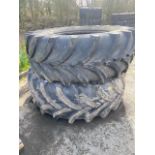 2 X 650/65 R42 TRACTOR TYRES