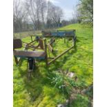 BLUE FLAT 8 BALE SLEDGE