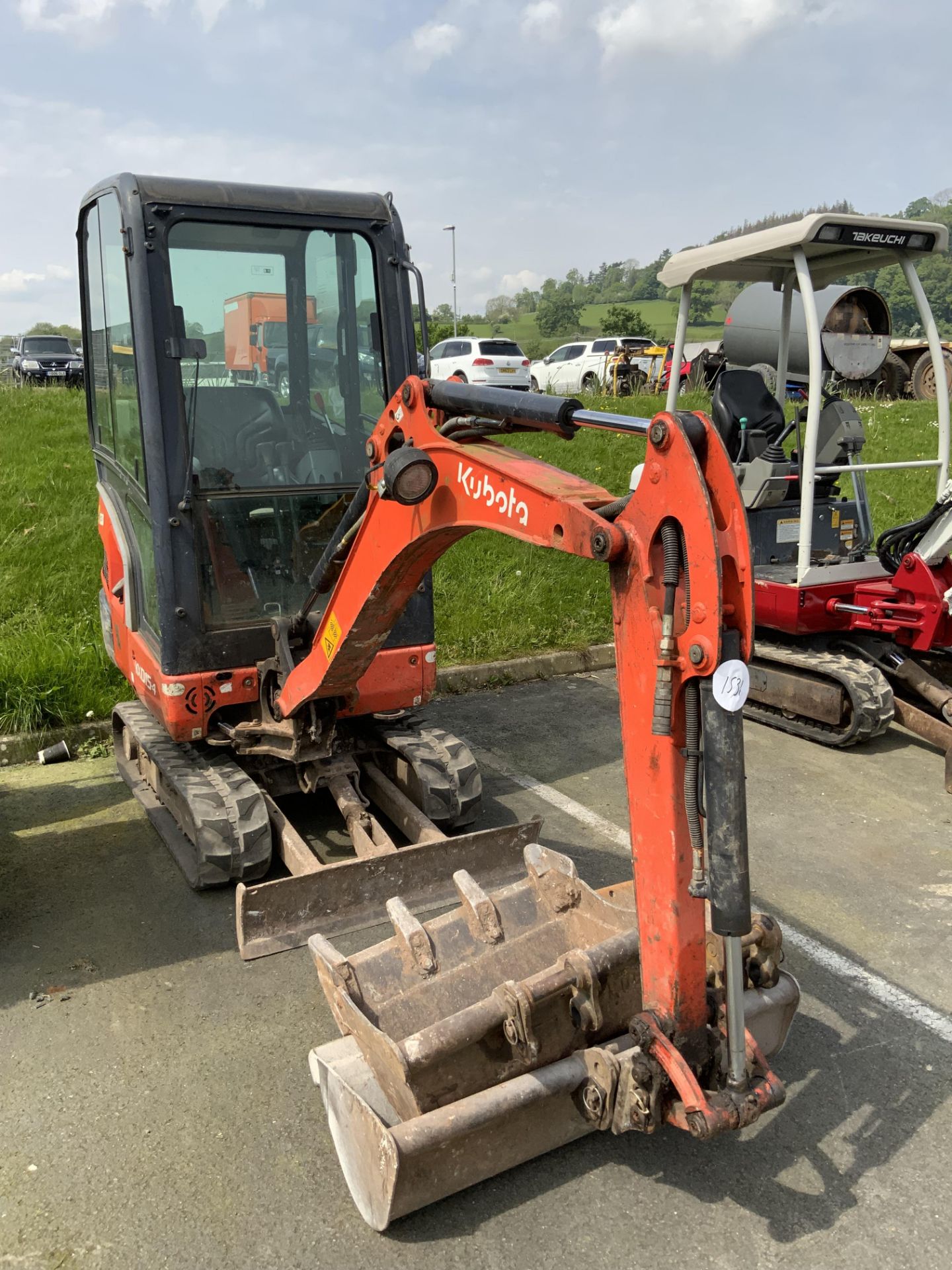 2011 KUBOTA KX015 MINI DIGGER - Image 3 of 5