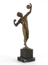 MORET, Alfred (1853 Tours - 1913 Paris). Bronze-Statuette: Ballspieler.