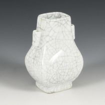 Frühe Krakelee-Vase in hu-Form.