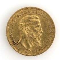 Deutsches Reich Goldmünze 20 Mark Friedrich III. 1888.