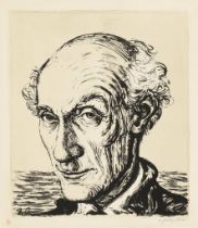 WEBER, Andreas Paul (1893 Arnstadt - 1980 Schretstaken). "Selbstporträt für die Griffelkunst".
