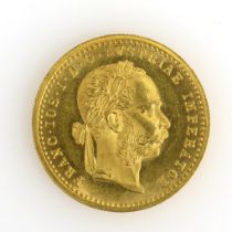 Goldmünze Franz Josef I. von Österreich 1897.