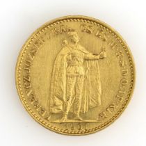 Goldmünze 20 Corona Österreich-Ungarn 1901.