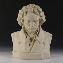 SCHLIPF, Eugen (nach) (1869 Buchau - 1943 Stuttgart). Große Beethoven-Büste.