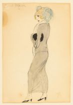 MAMMEN, Jeanne (1890 Berlin - 1976 ebd.). Elegante Dame "Boul Mich".