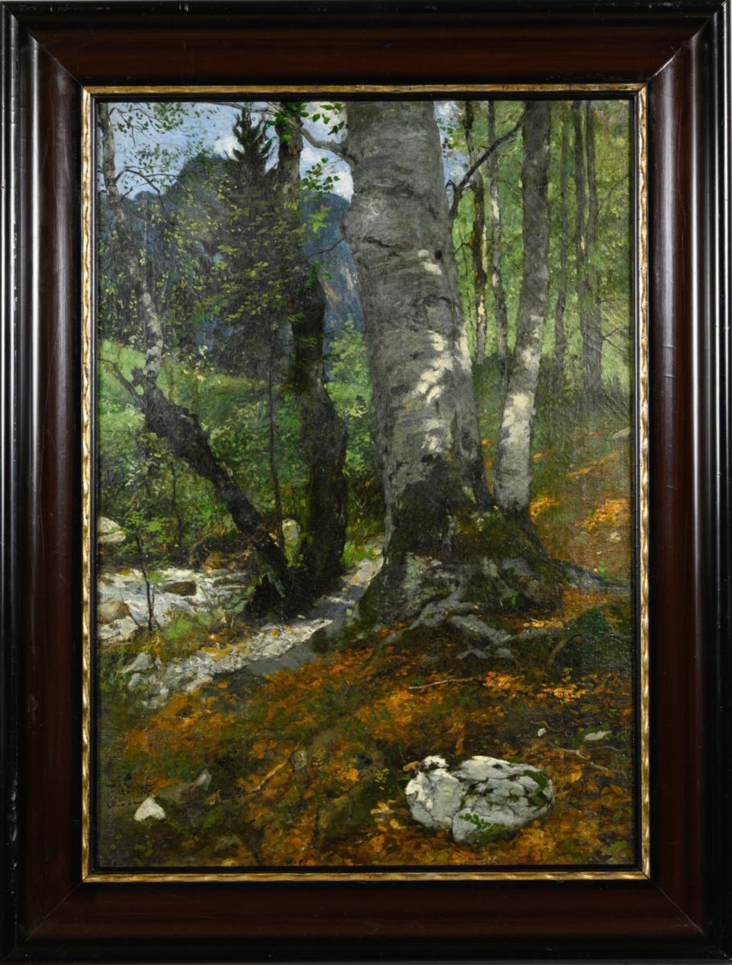 LECKE, Ferdinand (1859 - 1923). "Wald bayrisch Zell". - Image 3 of 4