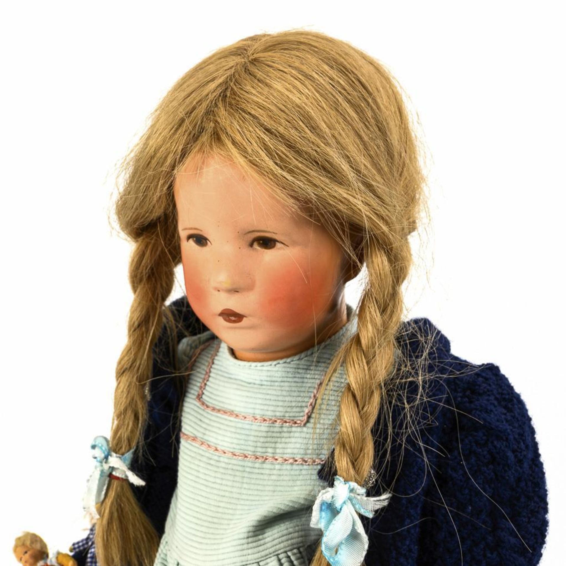 Blondes Puppenmädchen "Deutsches Kind".  Käthe Kruse, Typ VIII. - Bild 2 aus 5