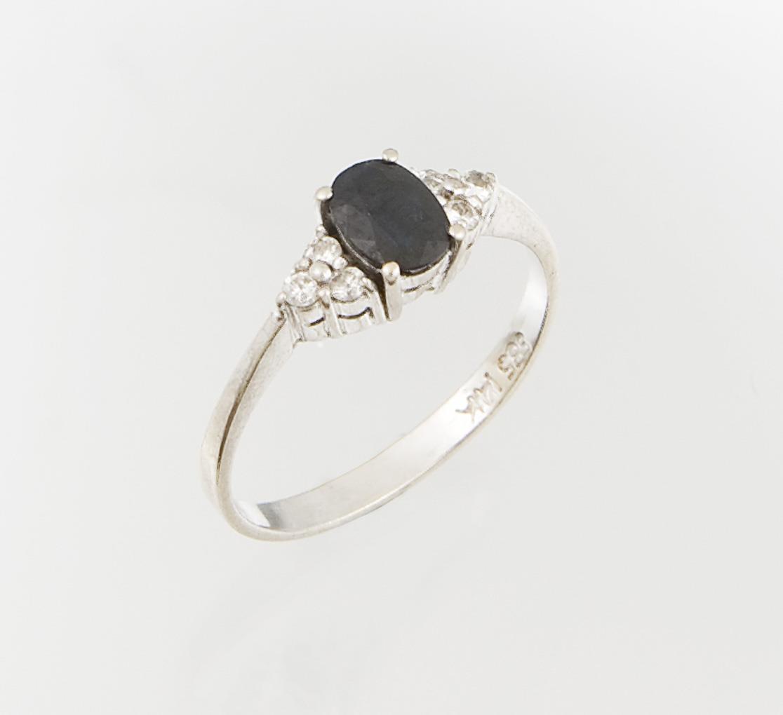 Saphir-Diamant-Ring. - Image 2 of 3