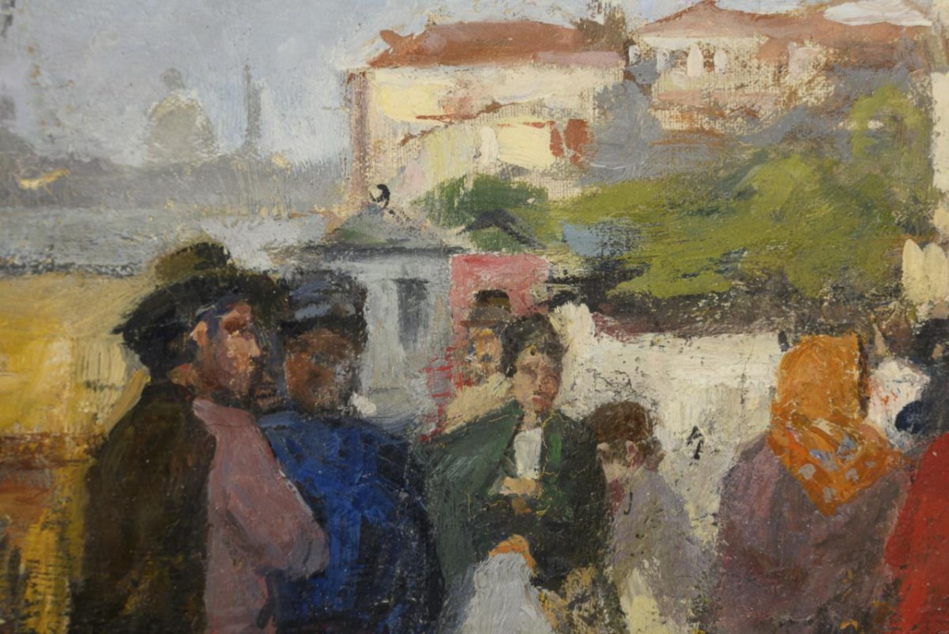 Italienischer Impressionist: "Venedig von der Riva degli Schiavoni". - Bild 2 aus 4