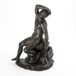 Große Bronze-Figur: Schlafender Faun.
