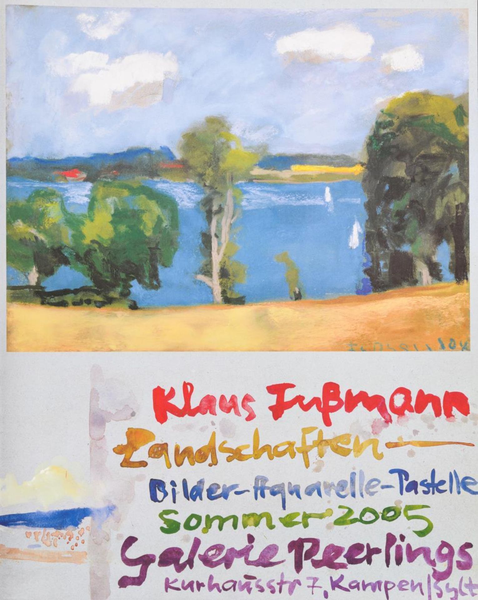 FUßMANN, Klaus  (*1938 Velbert). 4 Ausstellungsplakate Klaus Fußmann. - Bild 4 aus 4