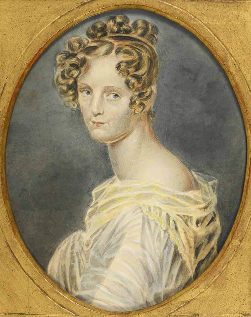 Porträt einer Dame im Oval. - Image 2 of 2