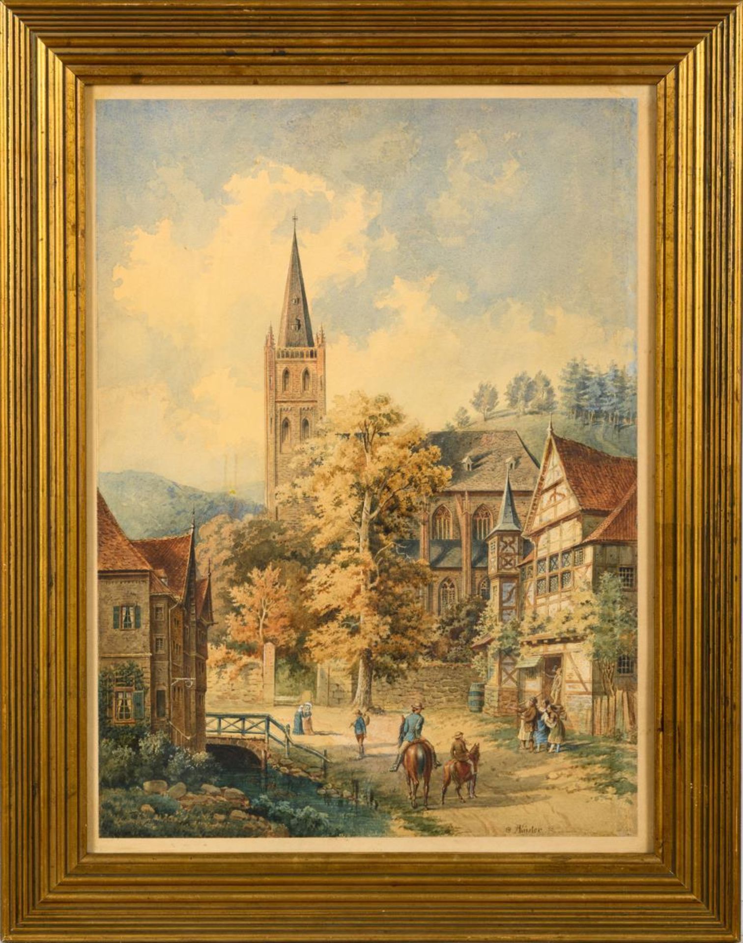 KÜSTER, Alexander. Bacharach am Rhein. - Image 3 of 4