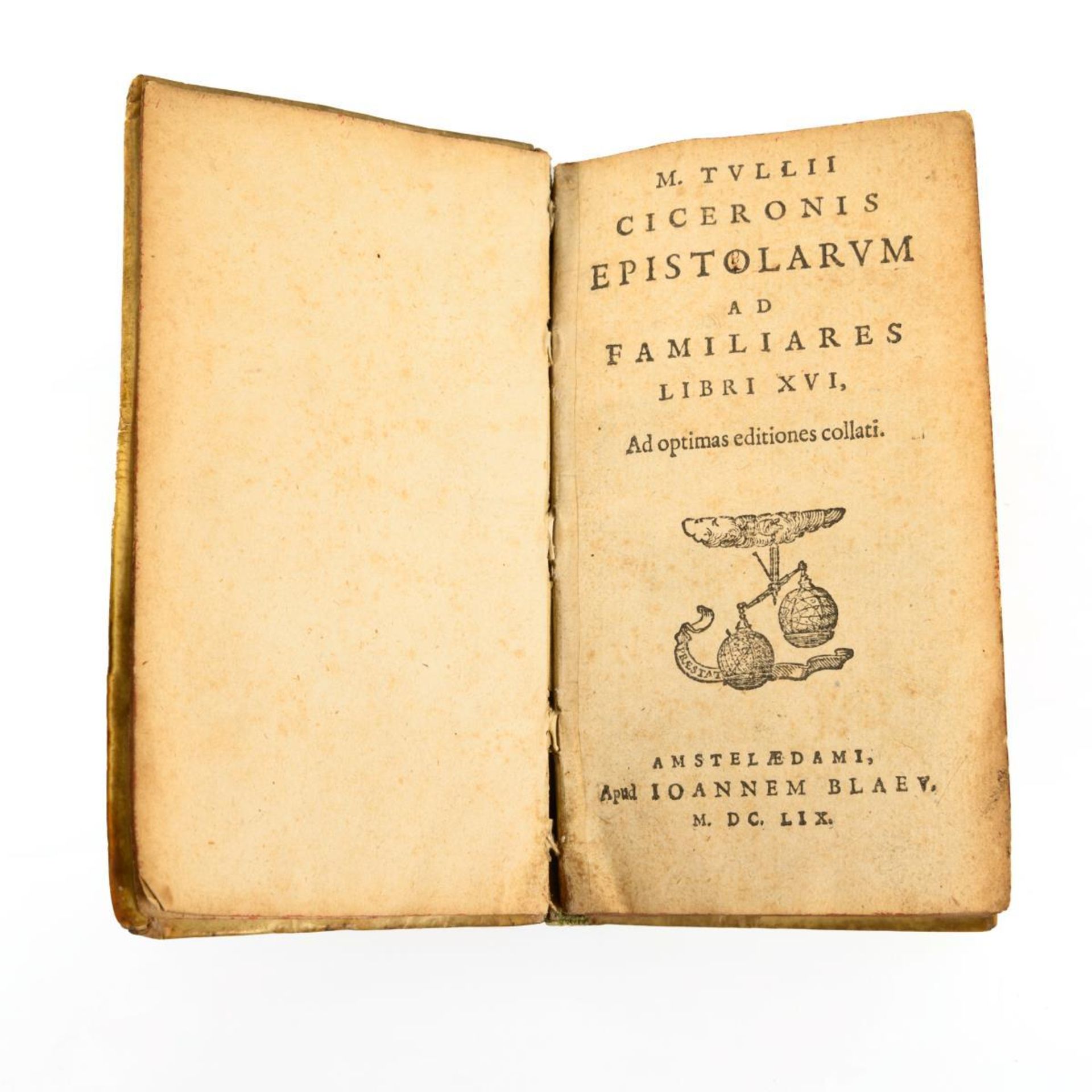 CICERO, M. Tullius. "Epistolarum ad Familiaris" Libri XVI.