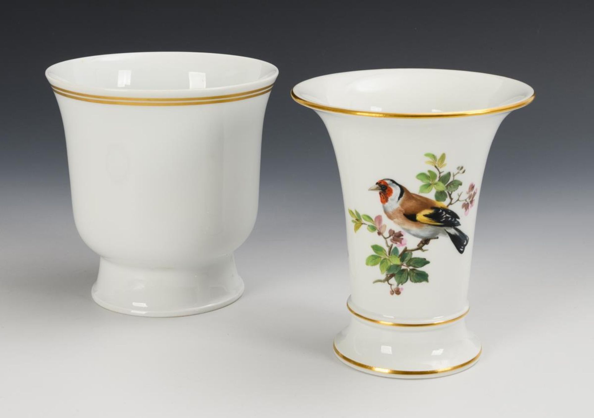 Tortenplatte und 2 Vasen. Meissen. - Image 2 of 3