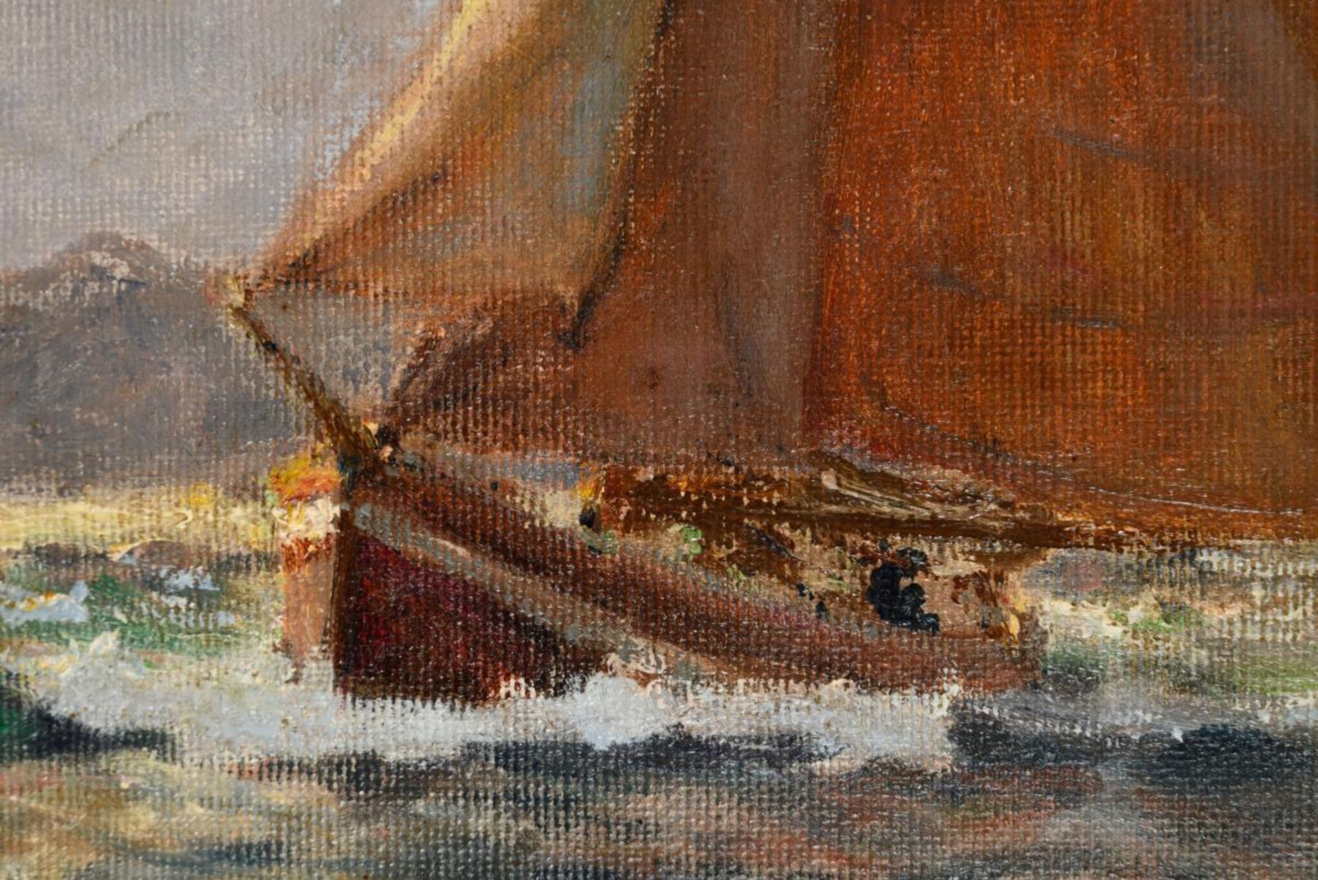 ENFIELD, Henry (1849 London - 1908). Segelboote an der Amalfi. - Image 2 of 6
