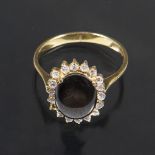 Labradorit-Diamant-Ring.