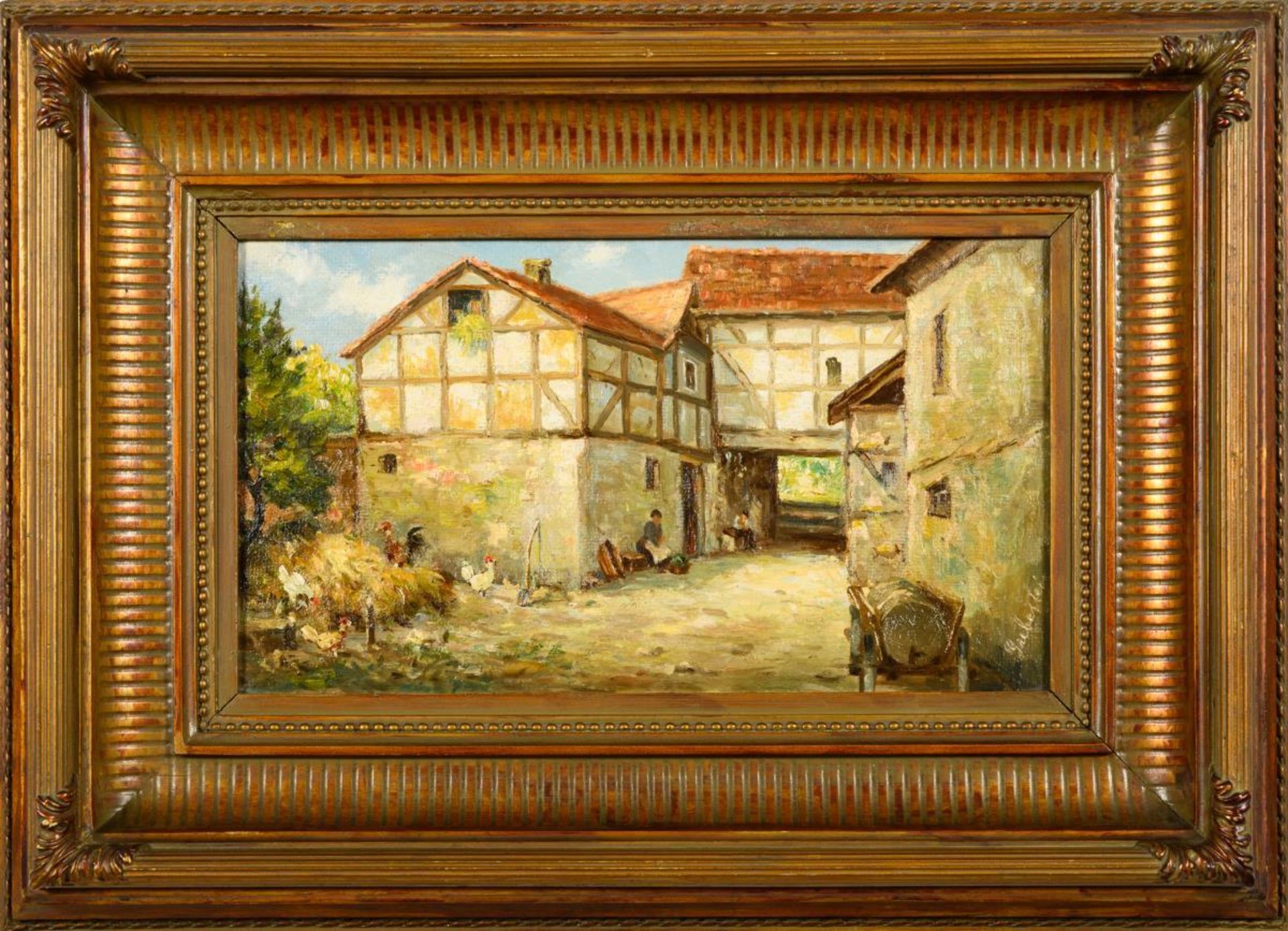 GREBESTEIN, Ferdinand (1883 Niederhone - 1974 Eschwege). Bauernhof. - Bild 3 aus 4