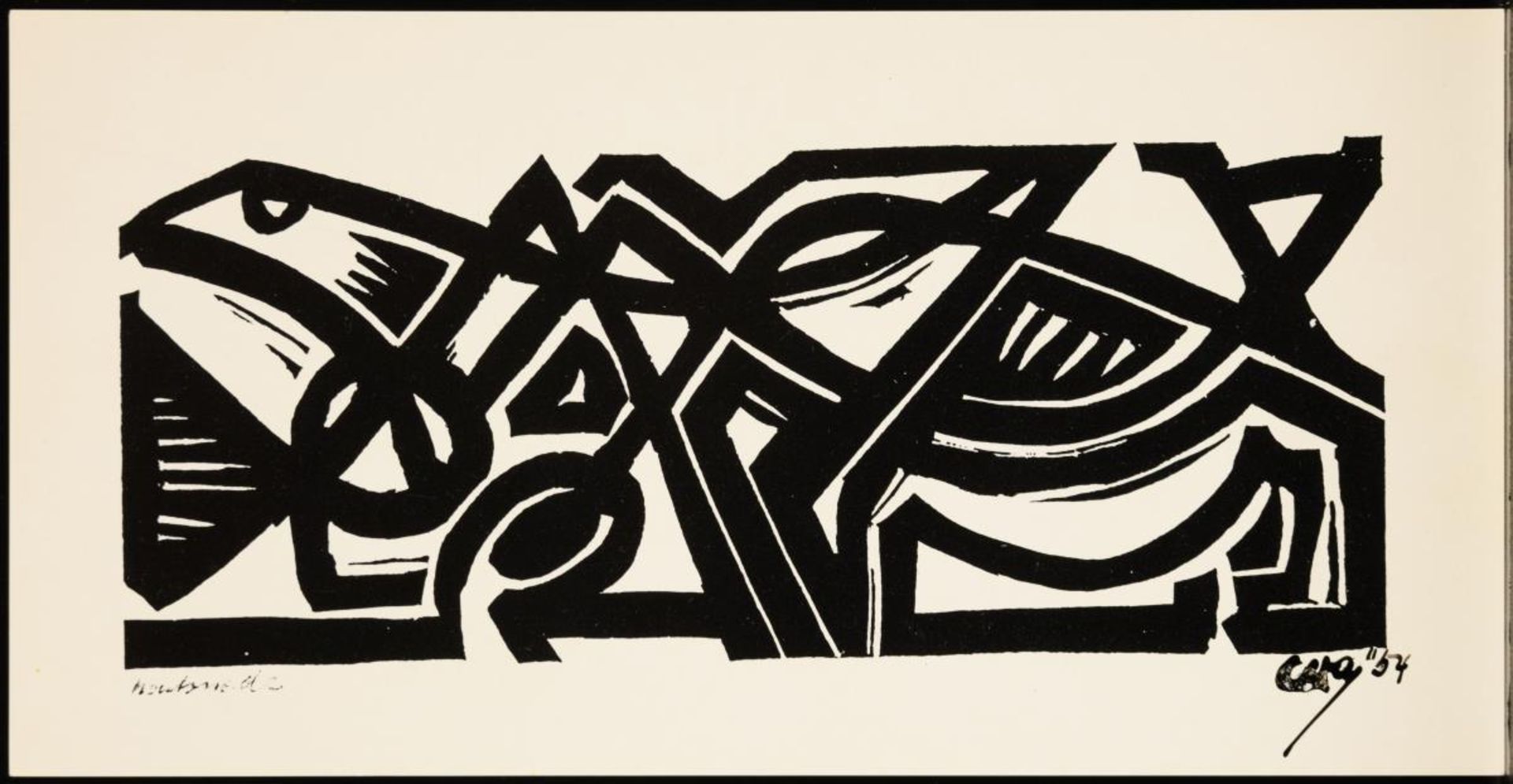 ALKEMA, Wobbe  (1900 Nieuw-Buinen - 1984 Kampen). Konvolut Neujahrsgrüße mit abstrakten Werken. - Bild 6 aus 15