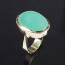 Chrysopras-Ring.