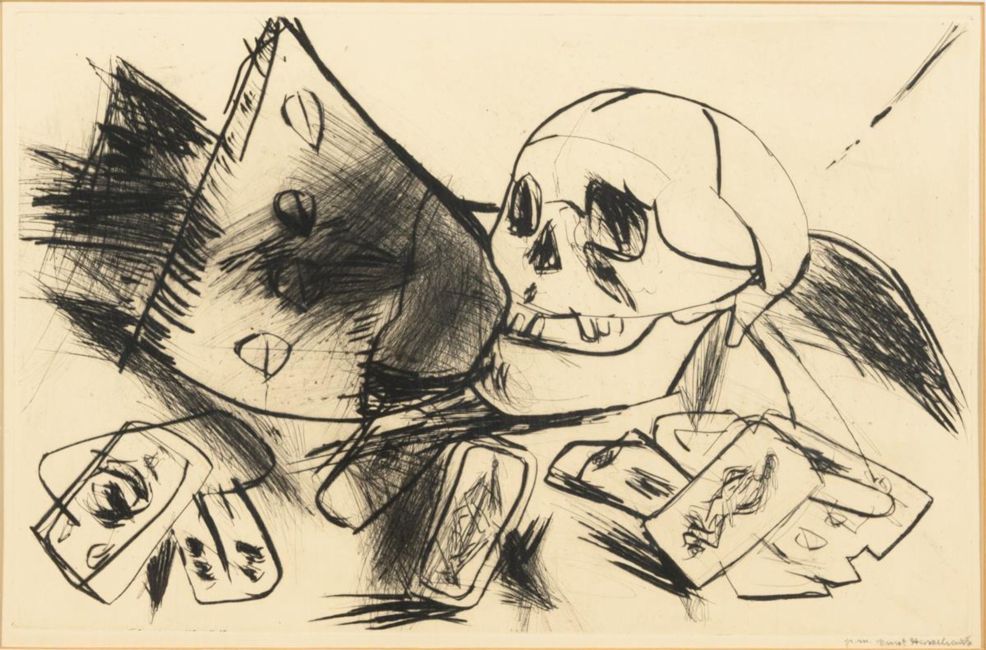 HASSEBRAUCK, Ernst  (1905 Dresden - 1974 Dresden). Vanitas-Stillleben.