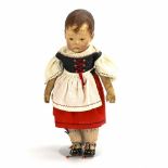 Puppe in Dirndl.  Käthe Kruse, Typ I.