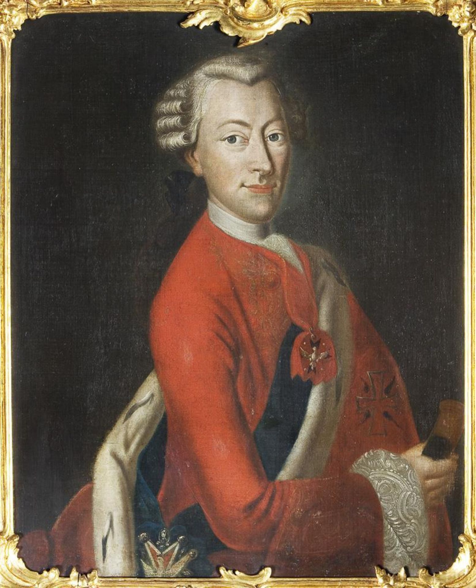 BILDNISMALER MITTE 18. JAHRHUNDERT. Ernst August II. Konstantin Herzog von Sachsen-Weimar-Eisenach. - Bild 2 aus 4