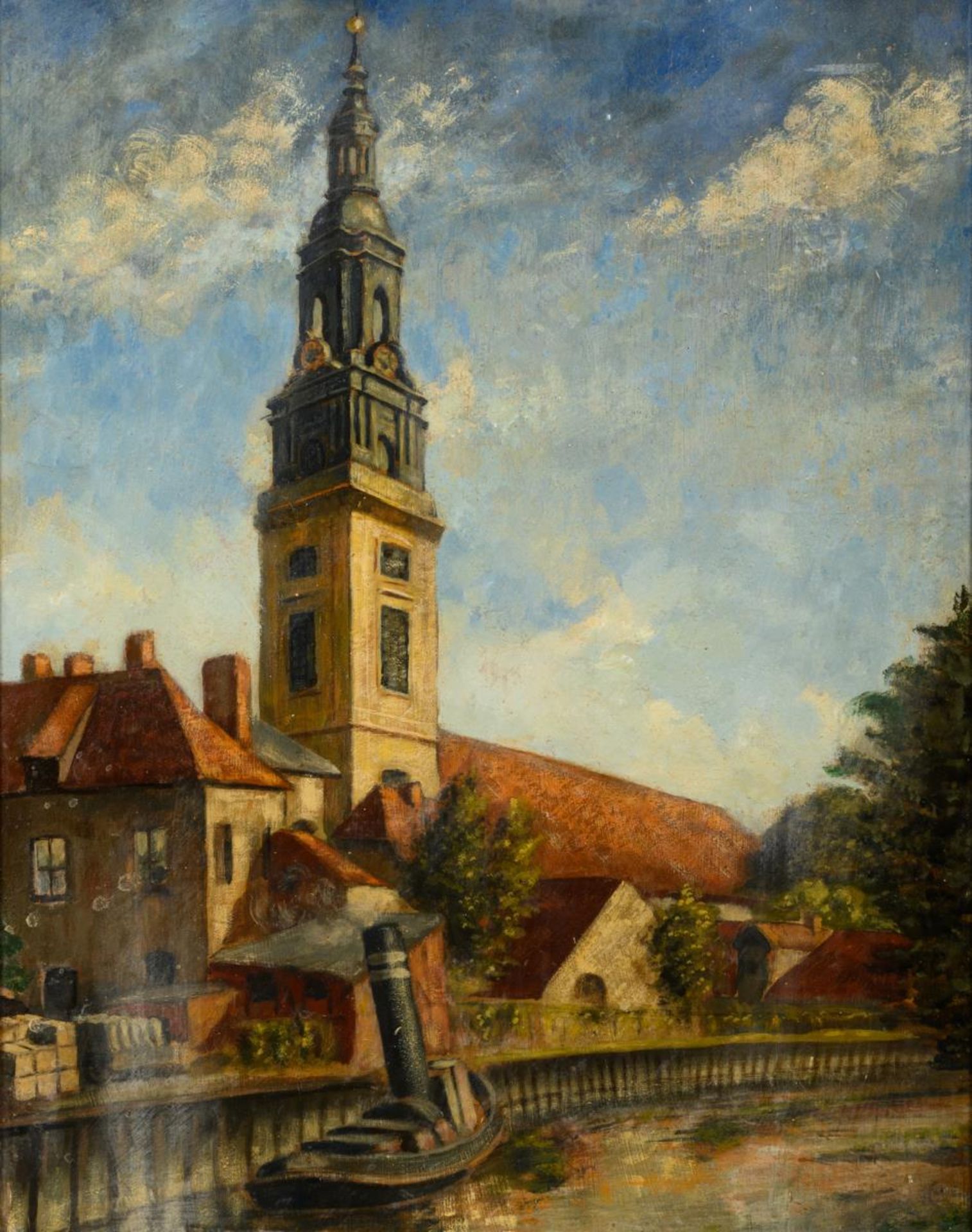 BOETTCHER-ACHENBACH, Hedwig. Zwei Ansichten der Heiliggeistkirche in Potsdam. - Bild 2 aus 6