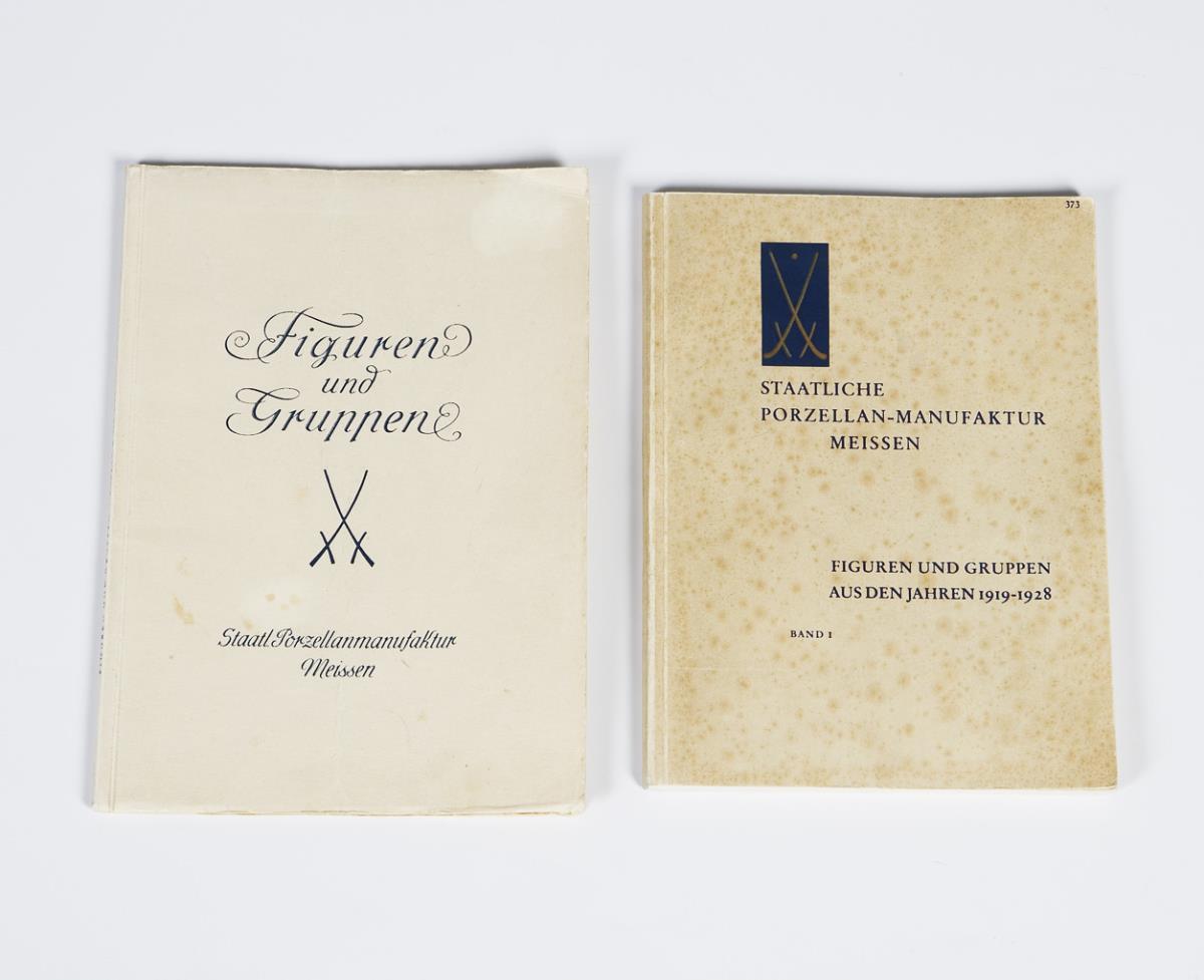2 Meissen-Figuren-Kataloge 1919-1938.